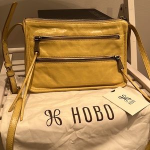 HOBO Yellow Leather Crossbody bag